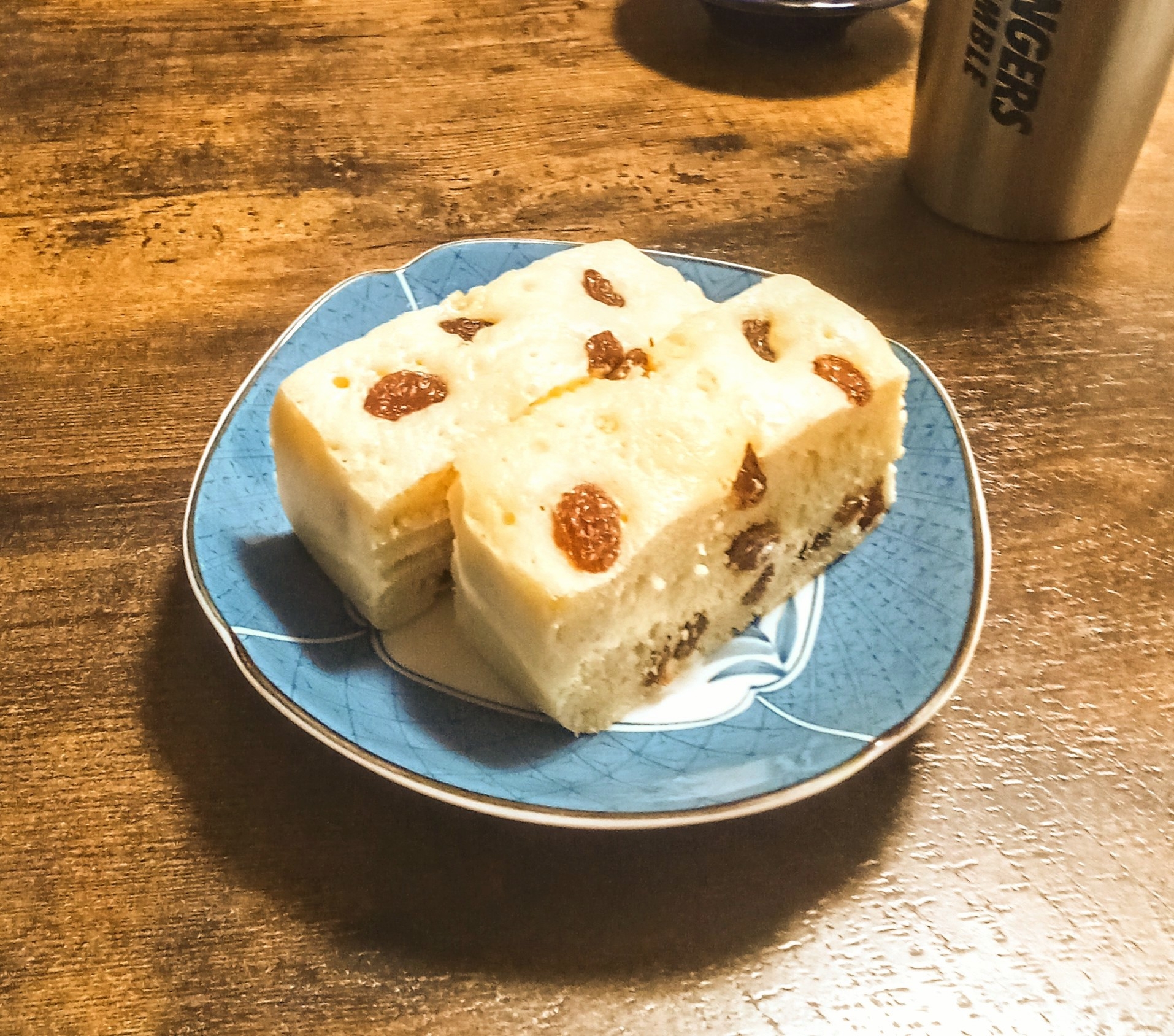 H・Mでレーズン蒸しパンケーキ〜毎日簡単！！〜