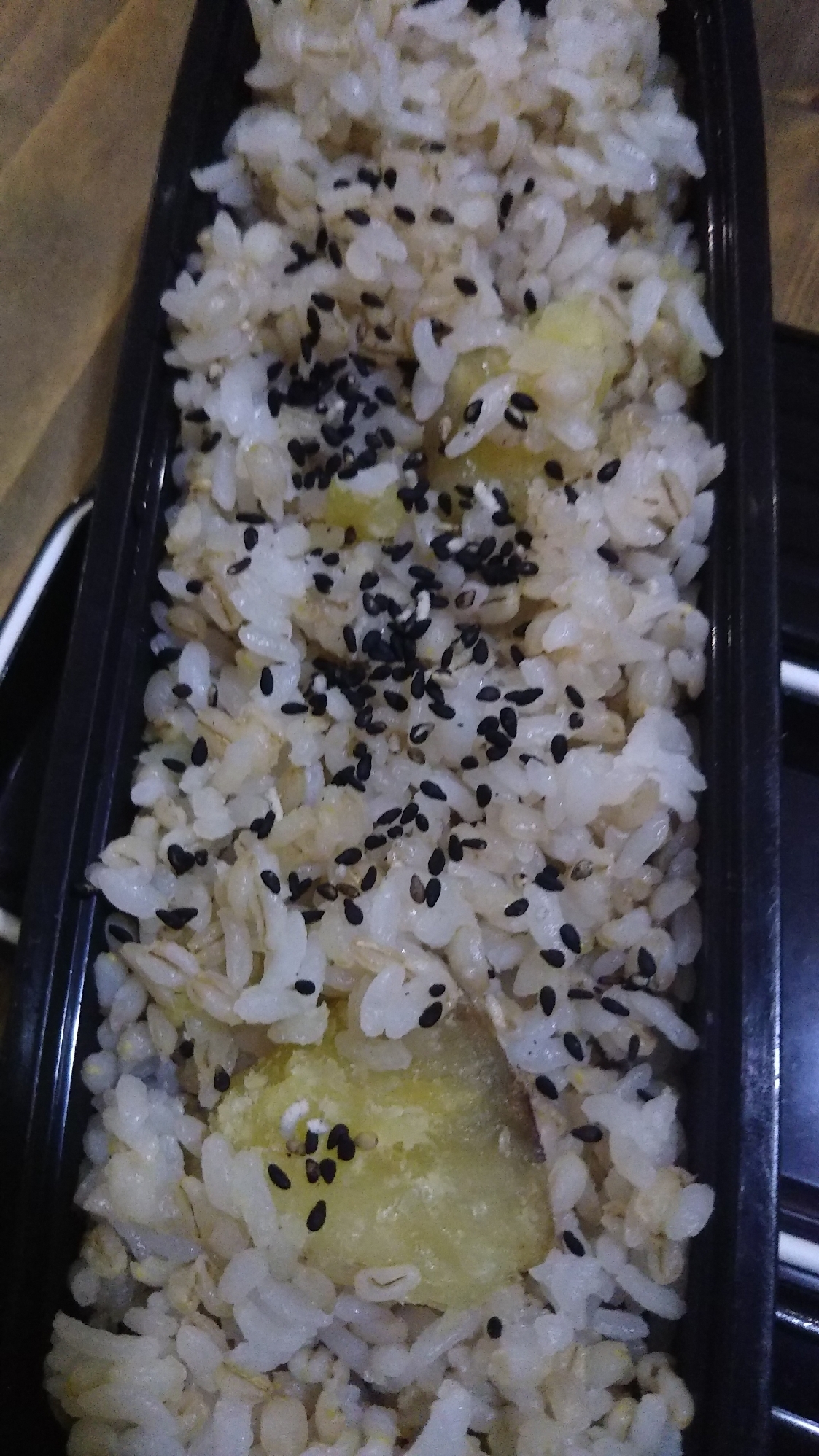 もち麦入りサツマイモご飯(о´∀`о)