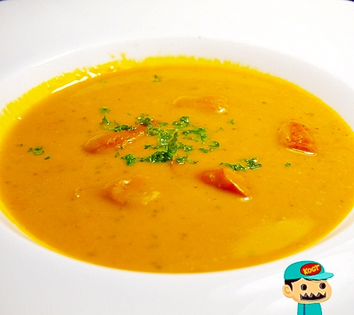 カボチャのソーセージスープ