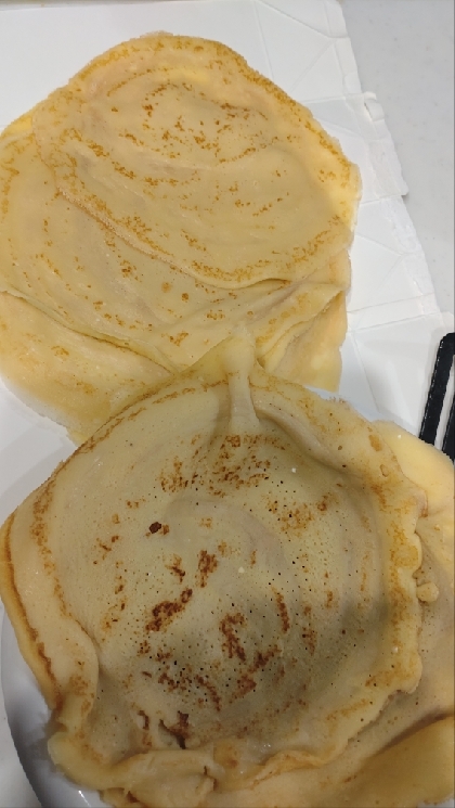 もちもち失敗なしのクレープ生地　フライパン使用