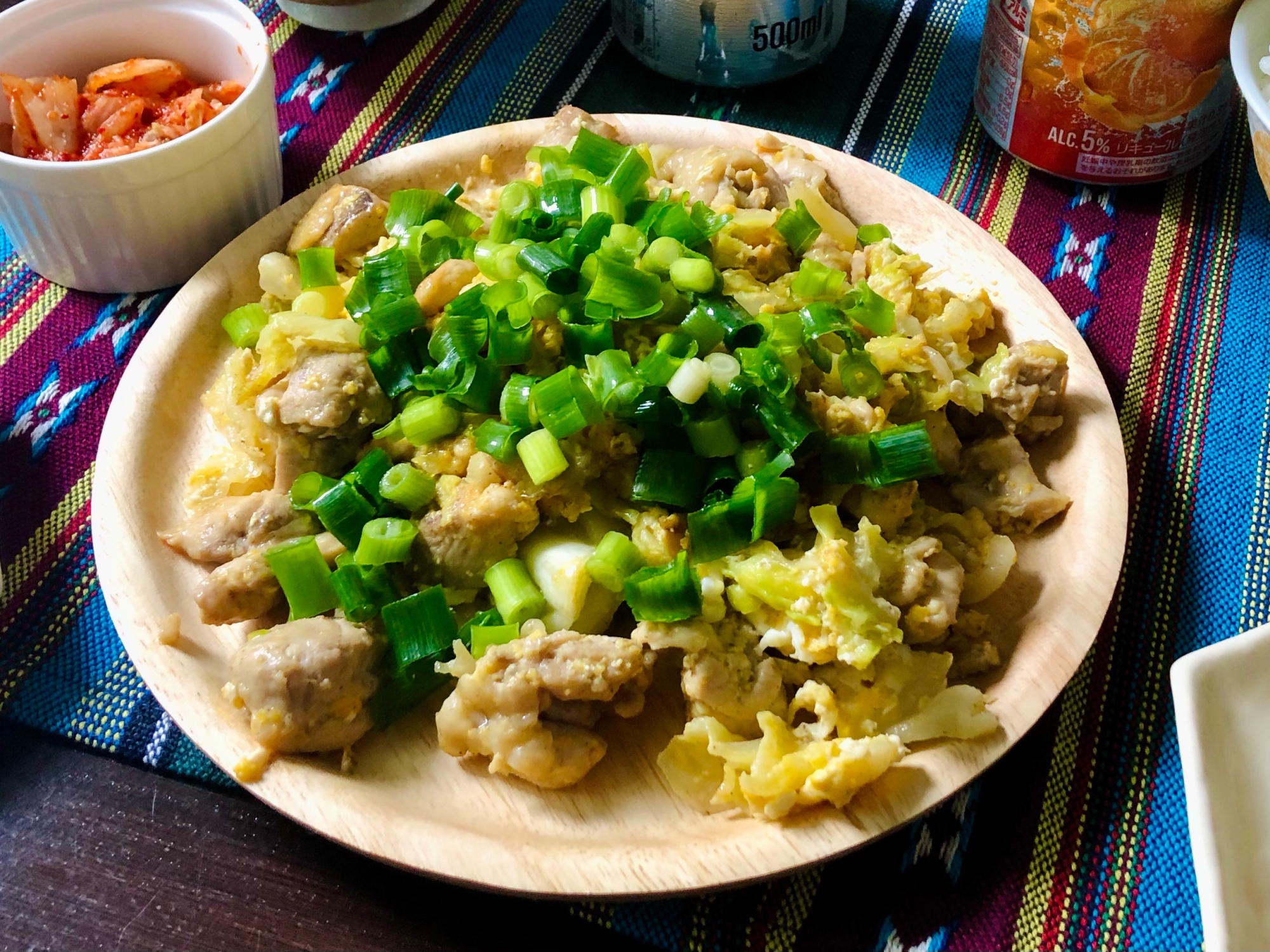 ＊カレー風味＊　鶏ももとキャベツの炒めもの