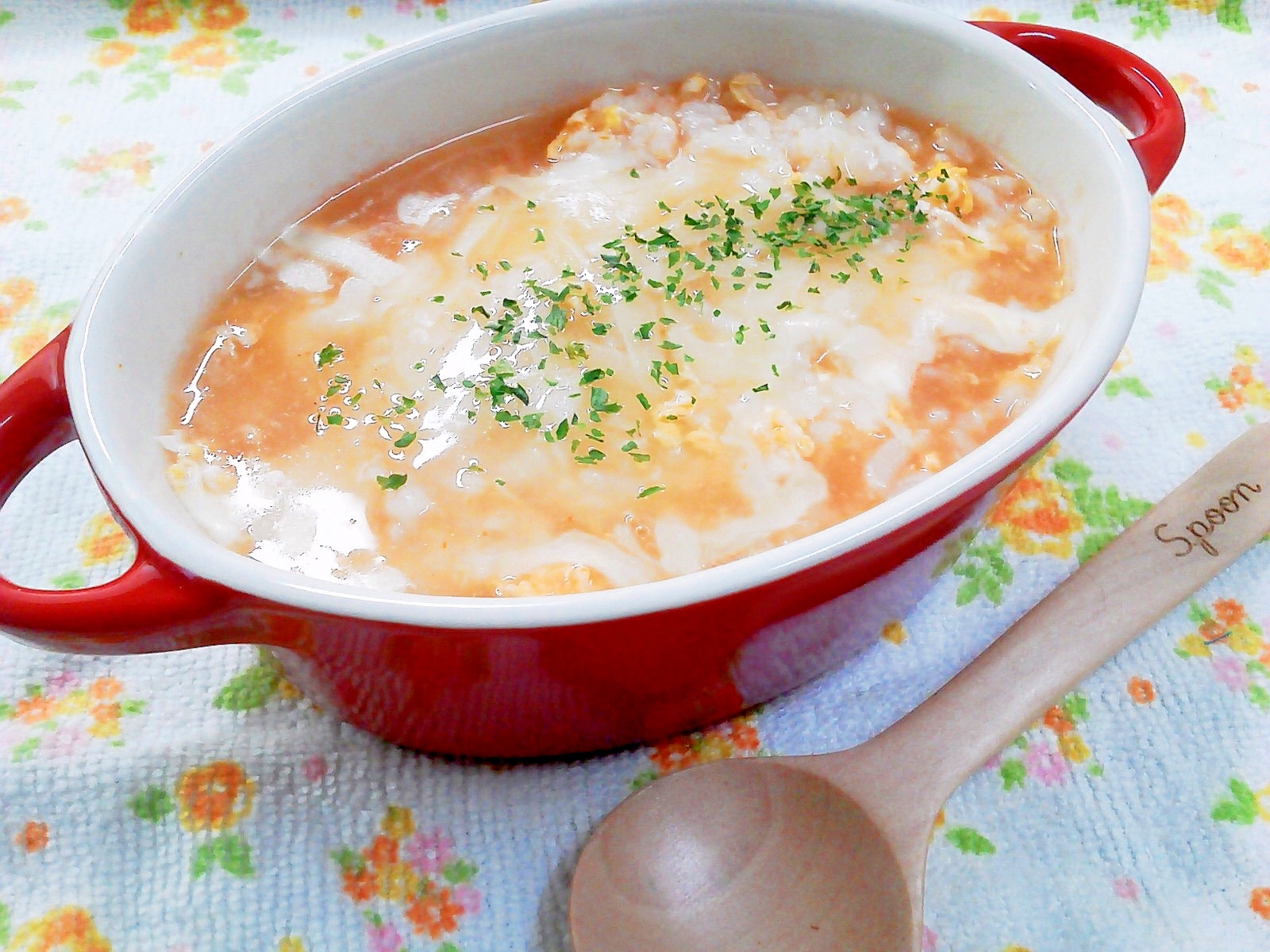 チーズとろける~♬ リゾット風な雑炊