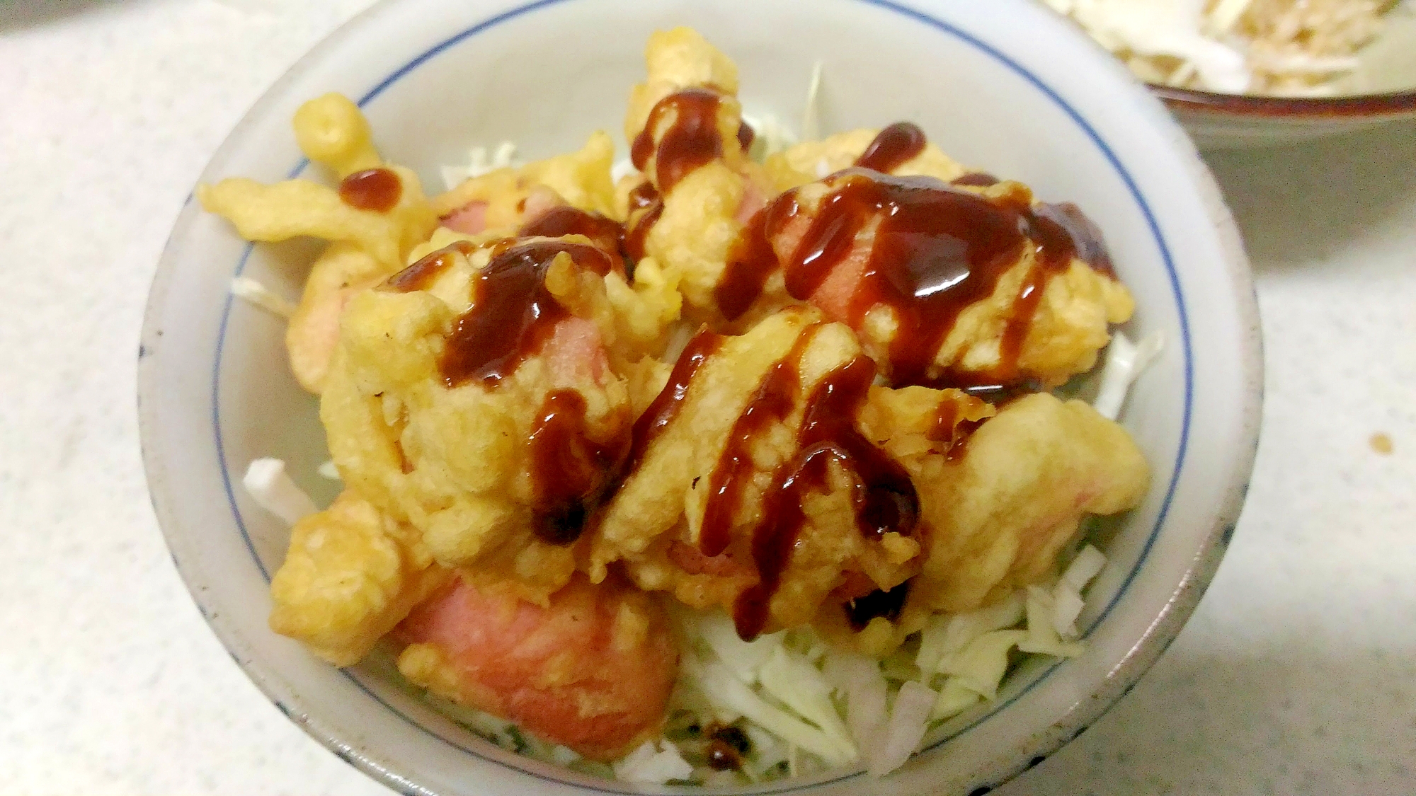 魚肉ソーセージのフライ丼 レシピ 作り方 By ねあっっ 楽天レシピ