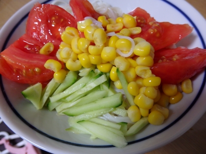 野菜がたっぷり食べられておいしかったです。さっぱりしてて簡単で暑い夏にぴったりですね。