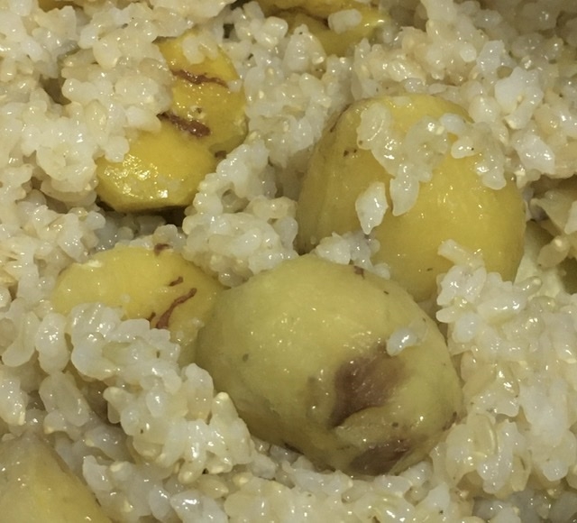 玄米栗ご飯