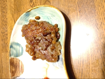 納豆とれんこんの♪もちもち焼き