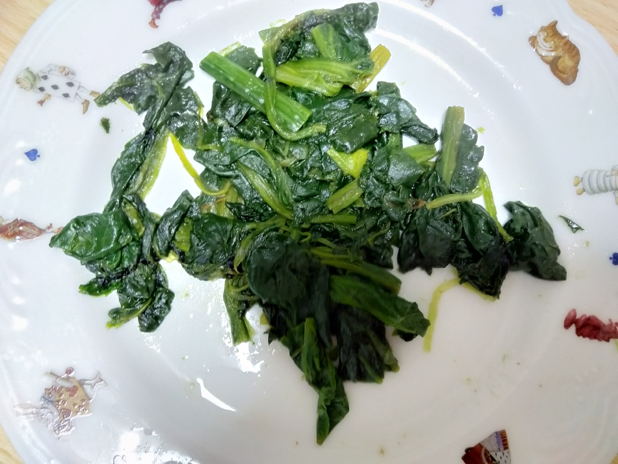 ほうれん草炒め