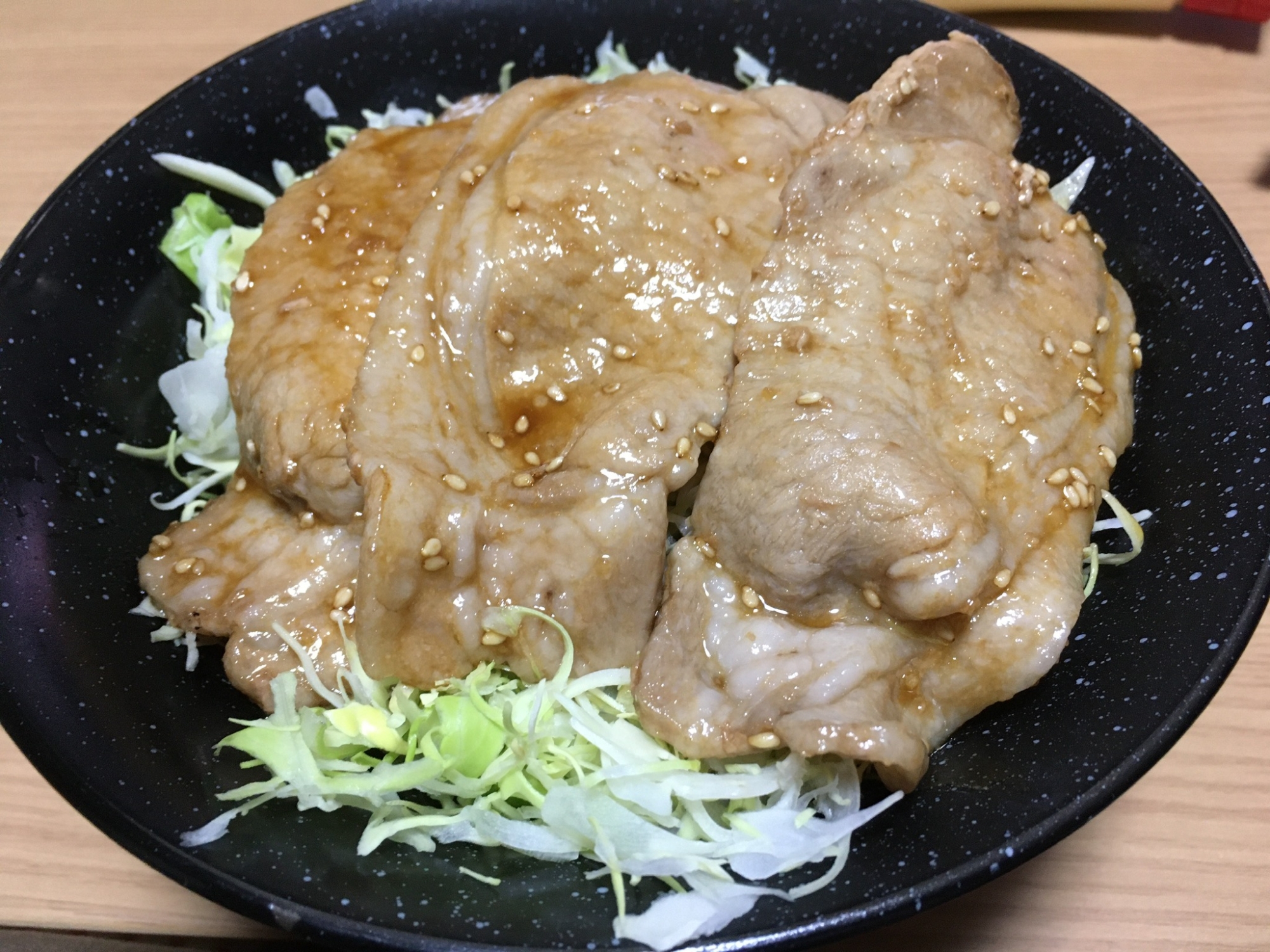 簡単豚肉の生姜焼き丼