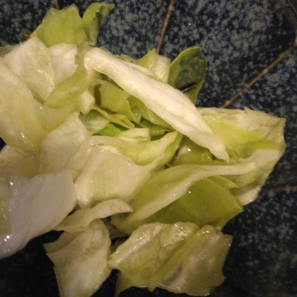 キャベツと塩昆布の簡単おつまみ