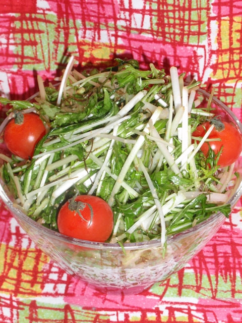 水菜の胡麻昆布サラダ