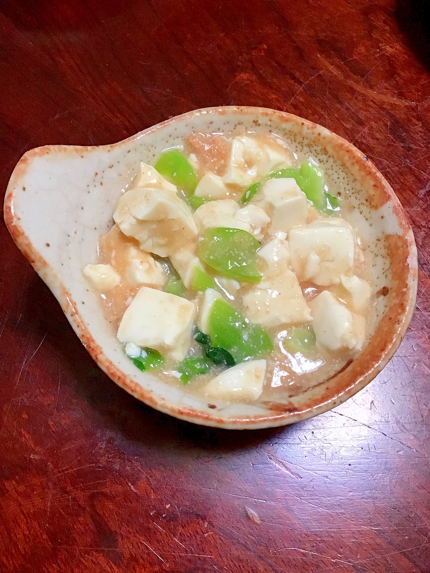 小松菜入り、明太豆腐。