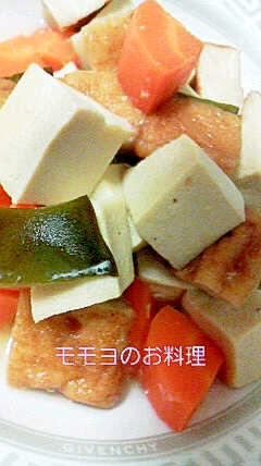 さつま揚げと高野豆腐の煮物