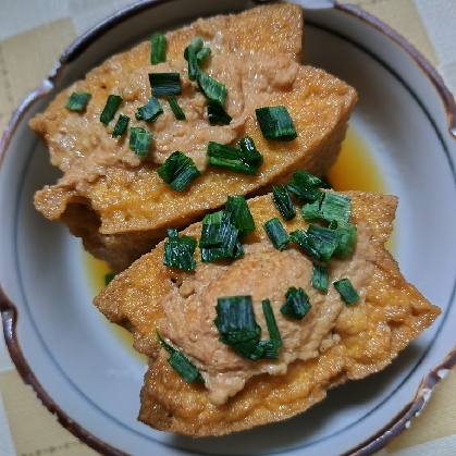 あっさり鶏ミンチの厚揚げサンド