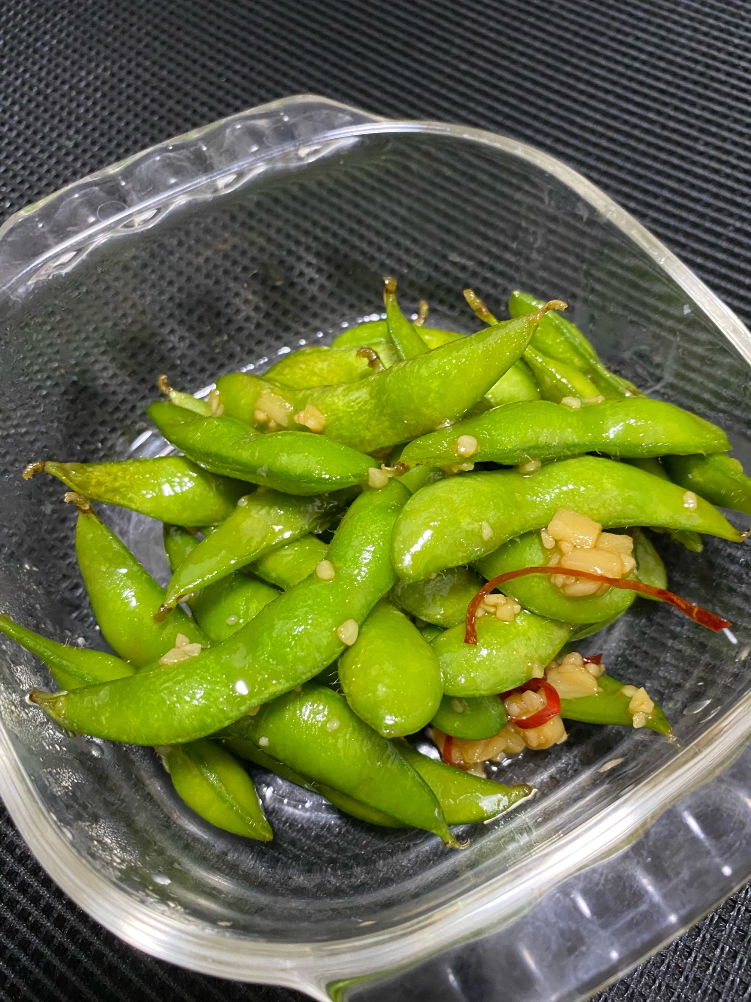 ガーリック枝豆！鶏ガラ風味