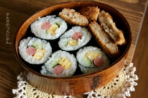 お弁当に最高 ポールウインナーで巻き寿司 レシピ 作り方 By Kanmi 楽天レシピ