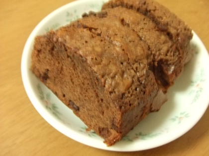 パウンドケーキの型で焼いたので四角くなりました。
濃厚でとっても美味しかったので2日連続で作ってしまいました。
ごちそうさまでした☆