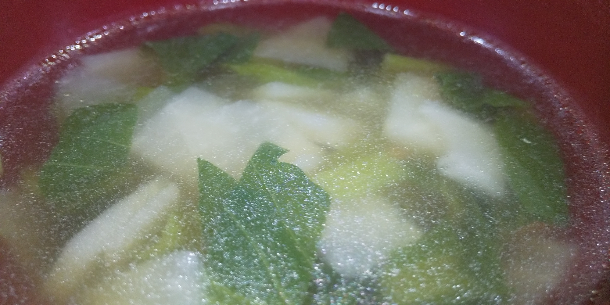 かぶと小松菜のコンソメスープ☆