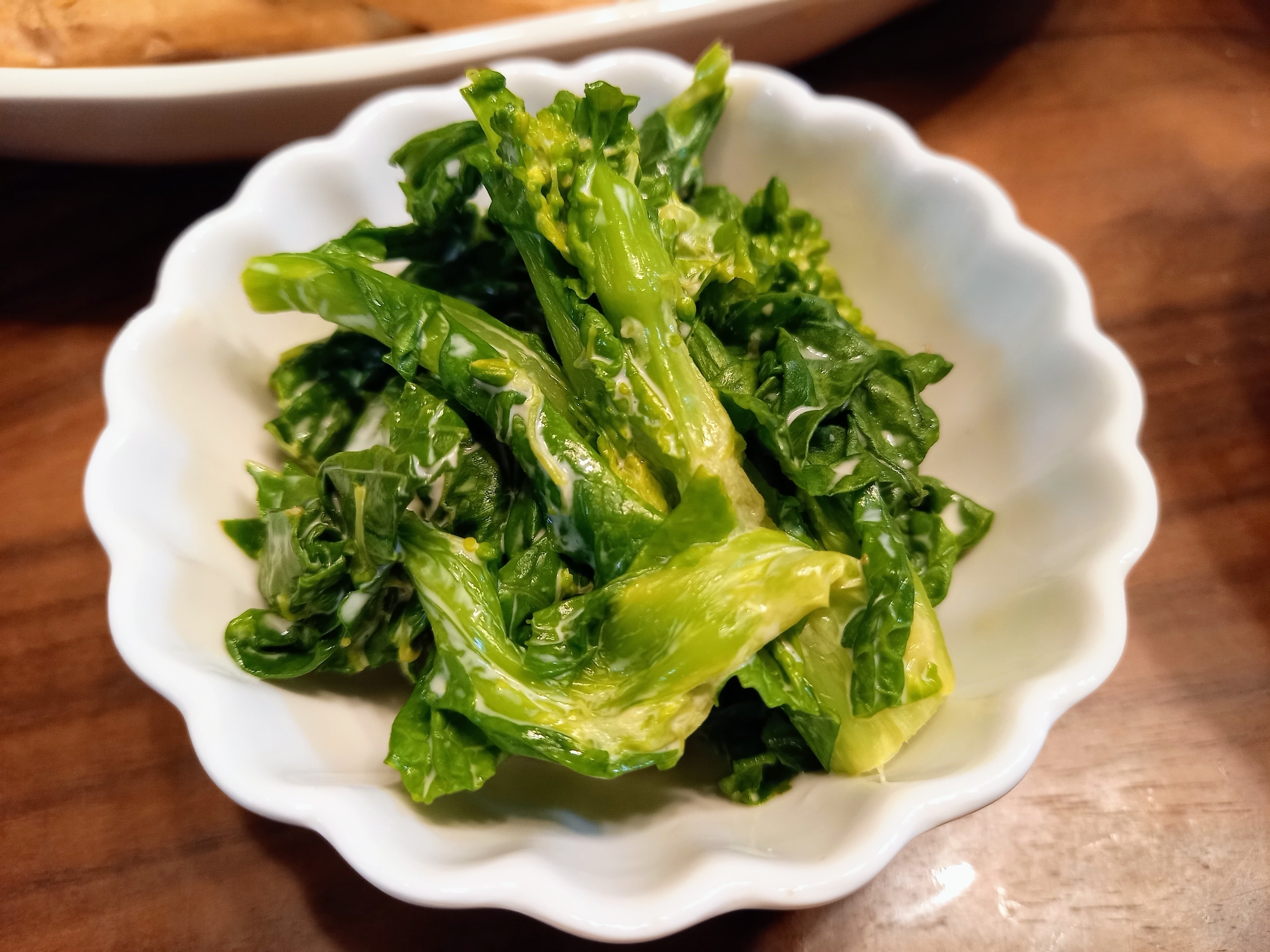 菜の花のからしマヨネーズ和え レシピ 作り方 By はらくっきんぐ 楽天レシピ