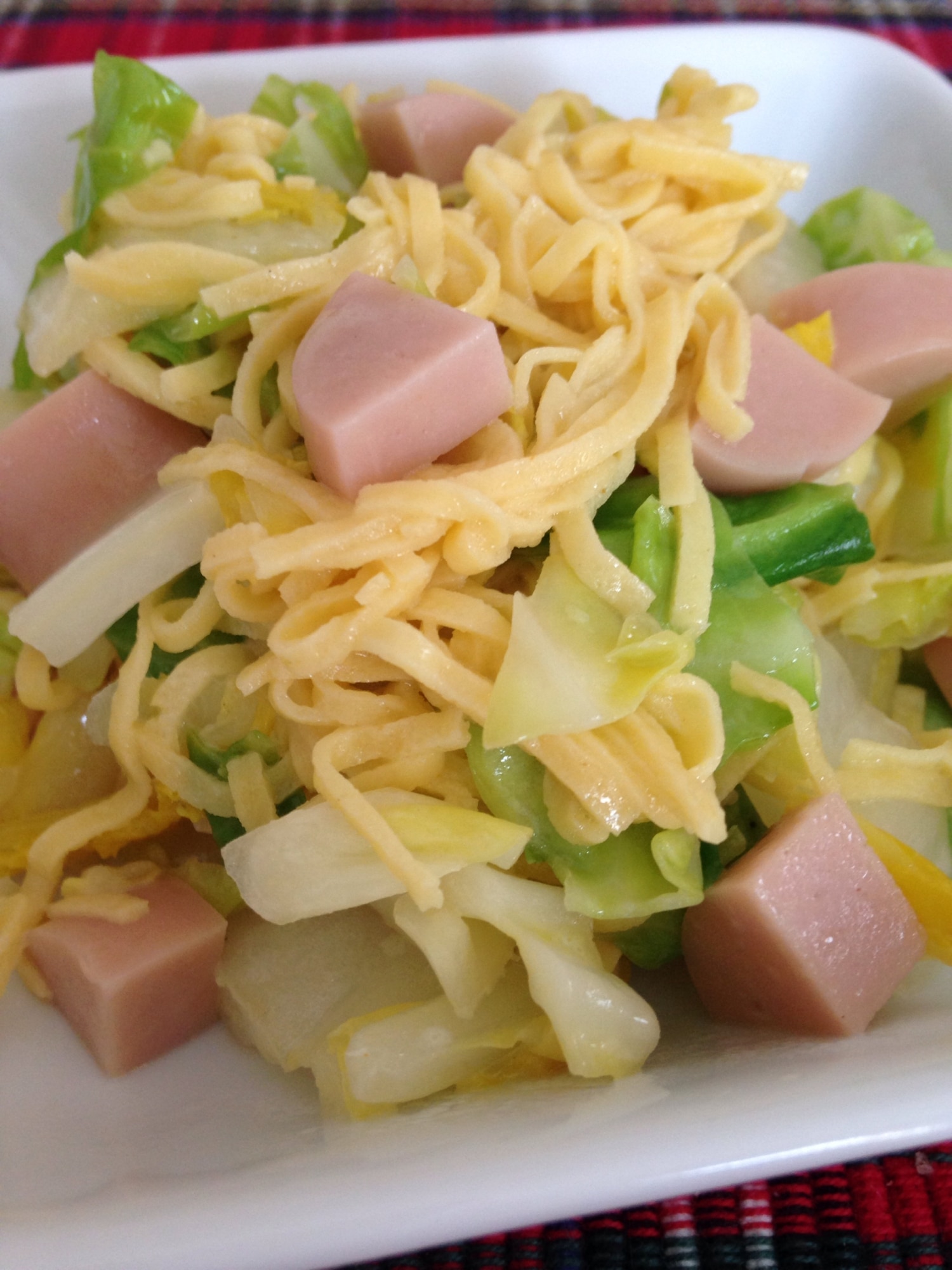 冷蔵庫の残りであと一品！錦糸卵と野菜のおかず レシピ・作り方 by ゆずっこぷーりん｜楽天レシピ