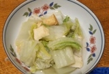 厚揚げと白菜の煮物