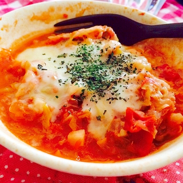 キャベツとツナのトマトチーズ焼き レシピ 作り方 By 015 楽天レシピ