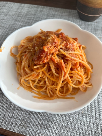 簡単だけど豪華♪カニトマトパスタ