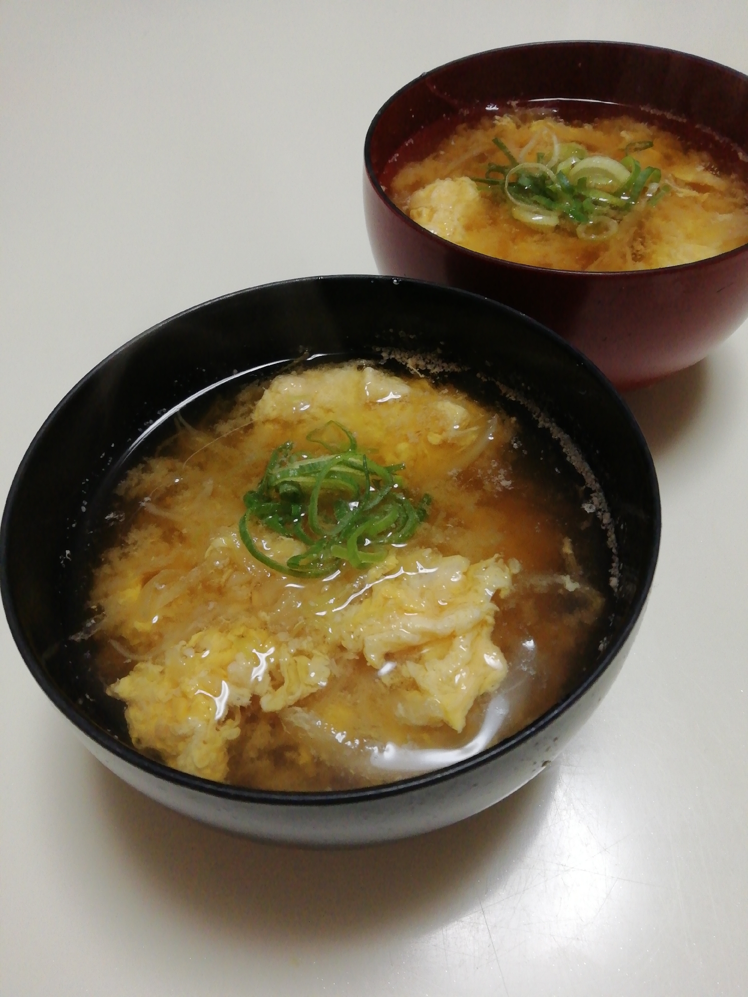 千切りキャベツと玉葱のお味噌汁