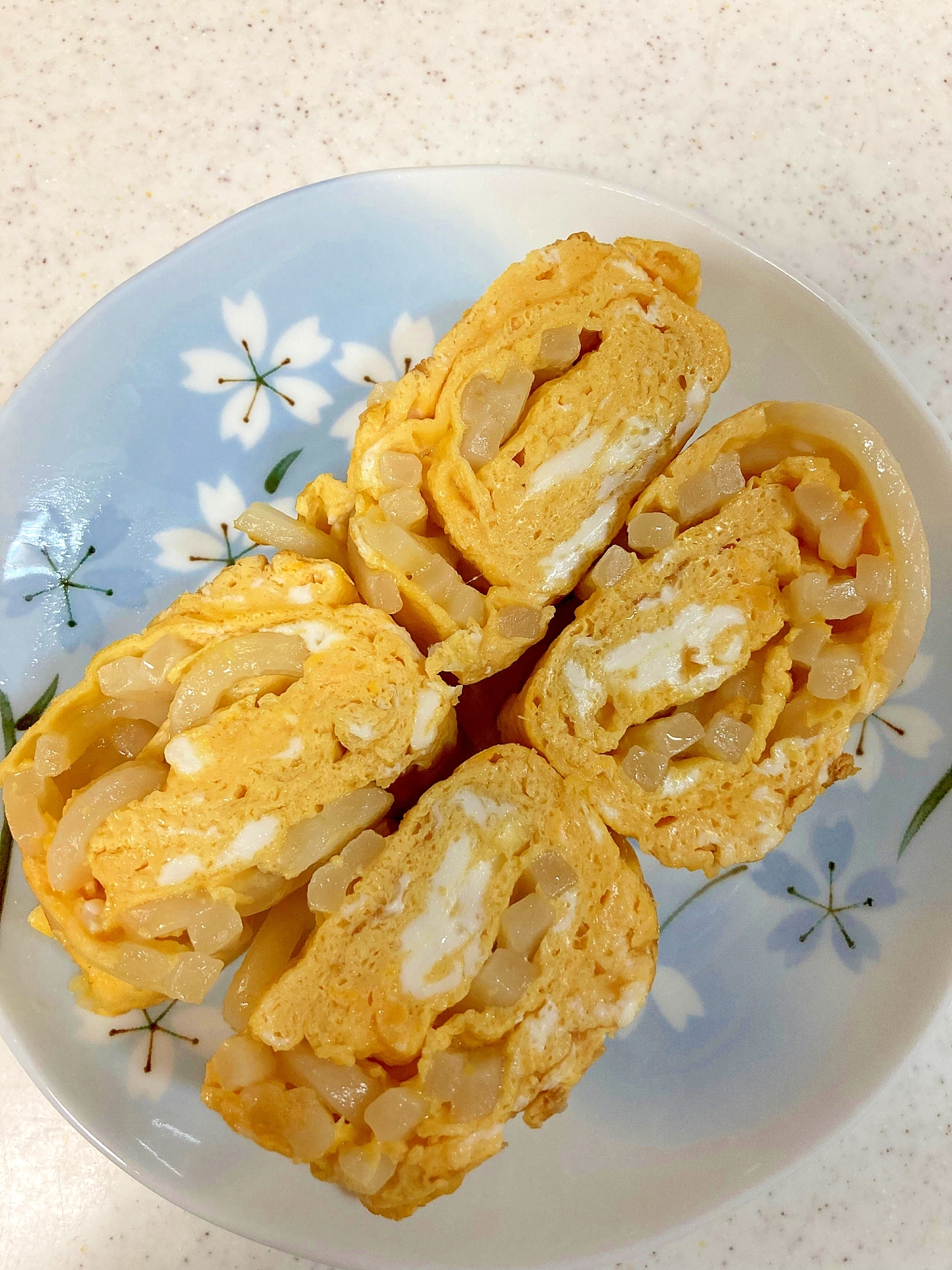 【うどん】うどん入りだし巻き卵