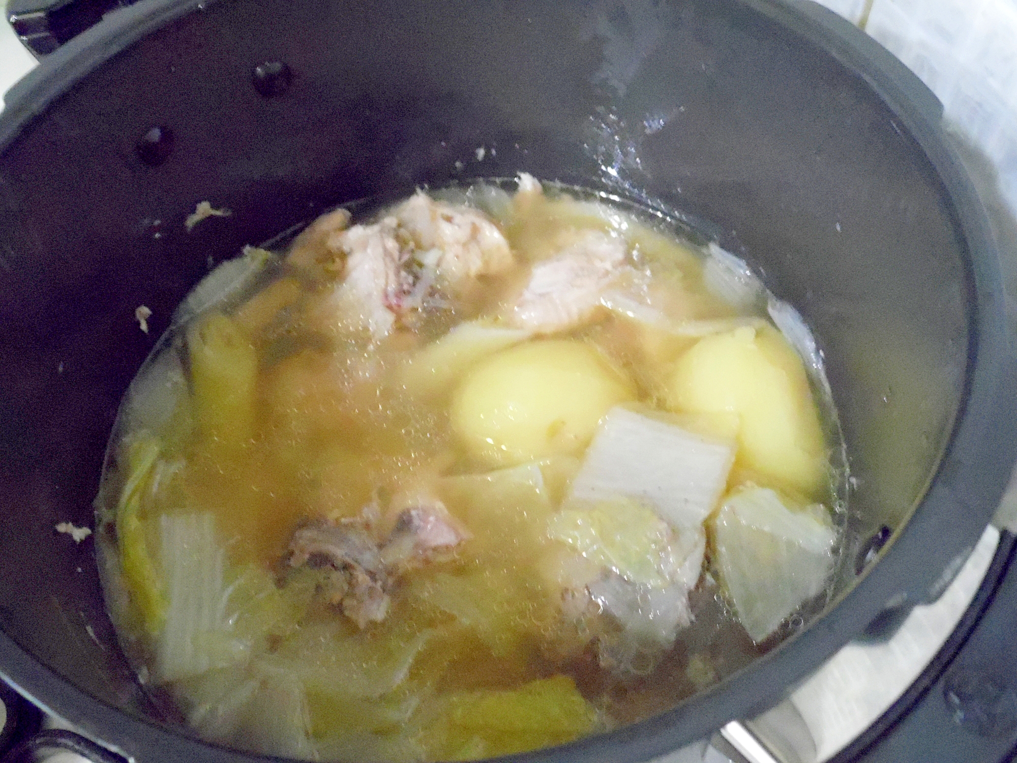 圧力鍋で、鶏肉の健康煮込み☆☆☆