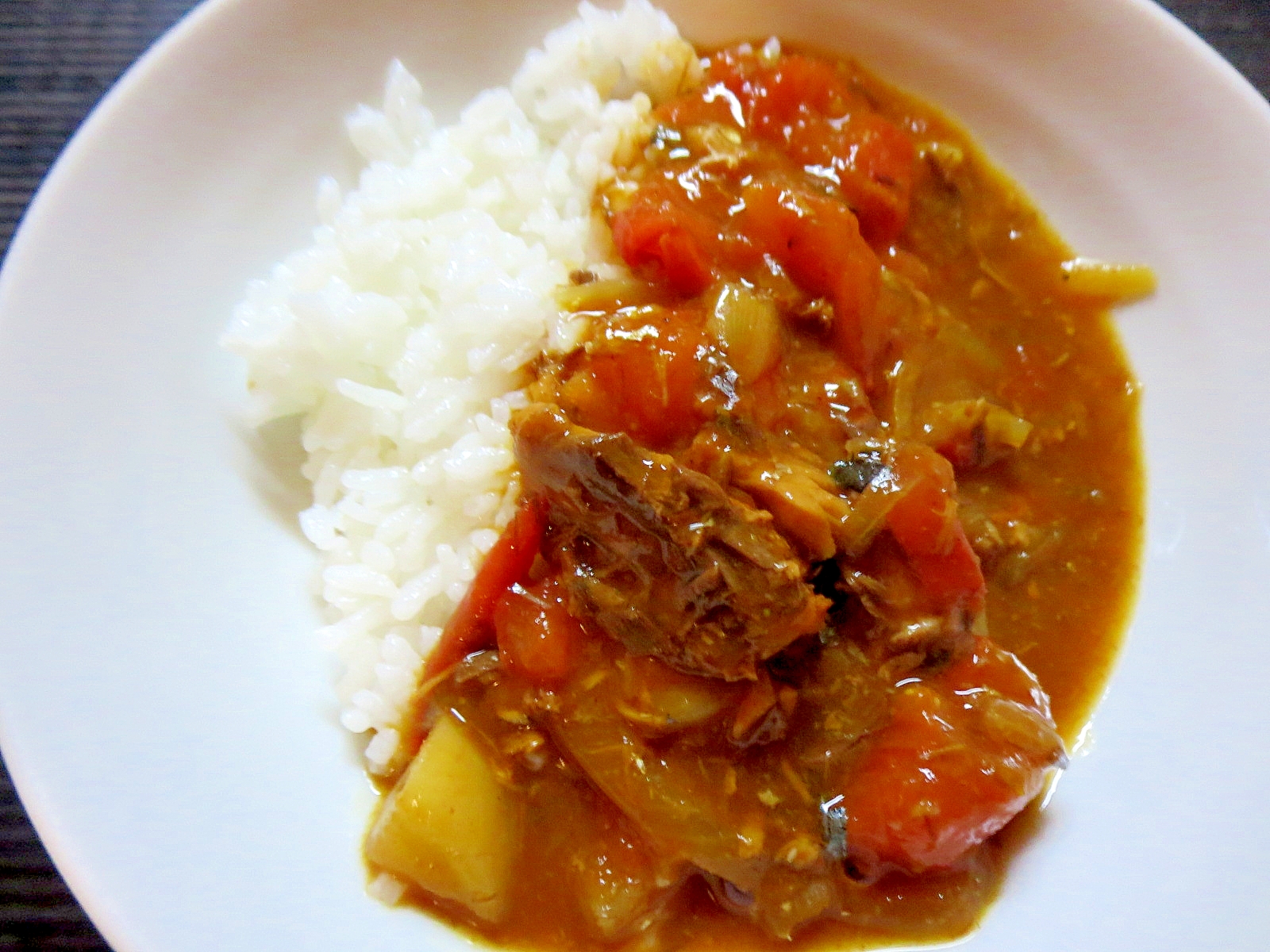 トマトサバカレー レシピ 作り方 By Libre 楽天レシピ