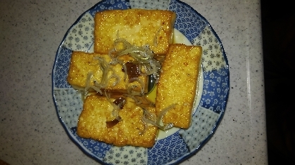 豆腐ステーキ★ガーリックポン酢でウマウマ