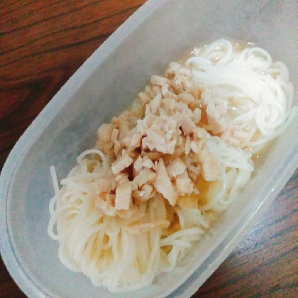 鶏そぼろあんかけそうめん