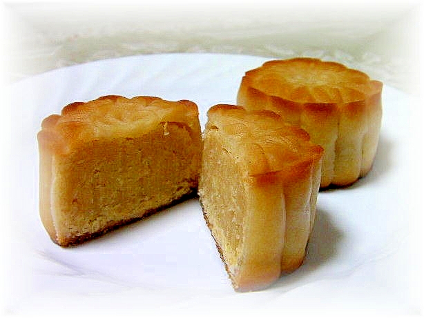 香港テイストの甘じょっぱい奶黄（カスタード）月餅