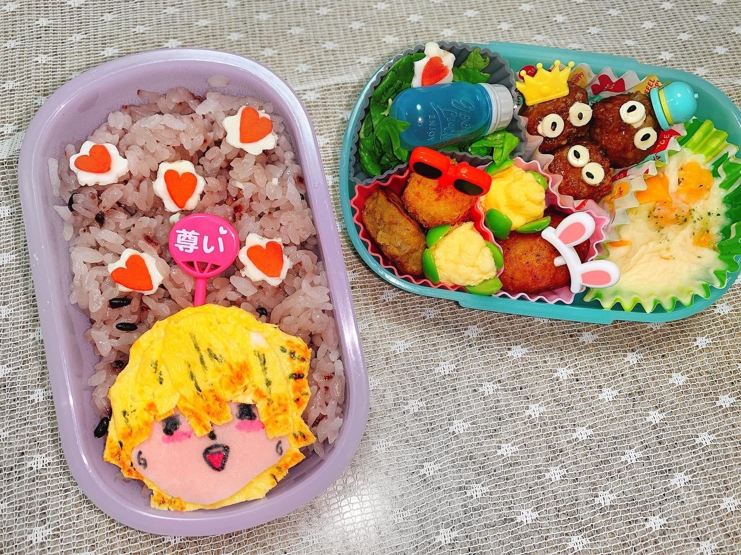 娘弁当 キャラ弁 恋する善逸くんバージョン レシピ 作り方 By 95l ᵕ ˊ 楽天レシピ