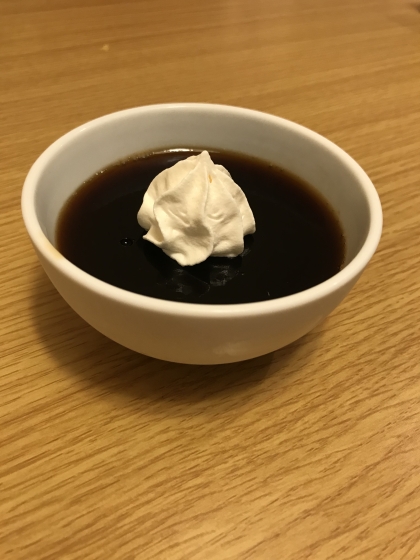 コーヒーゼリーが大好きで作らせてもらいました。
簡単で美味しかったです(^｡^)