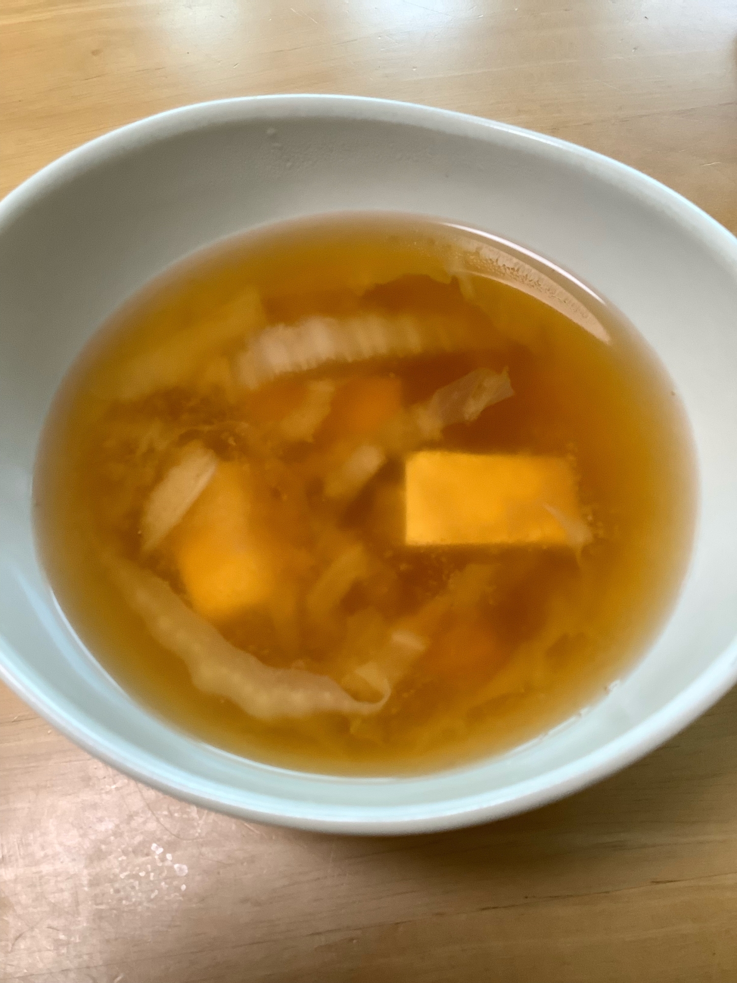 白菜と豆腐の味噌汁