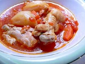 超簡単まるごとタマネギのトマトスープ レシピ 作り方 By ピンクのラスカル 楽天レシピ