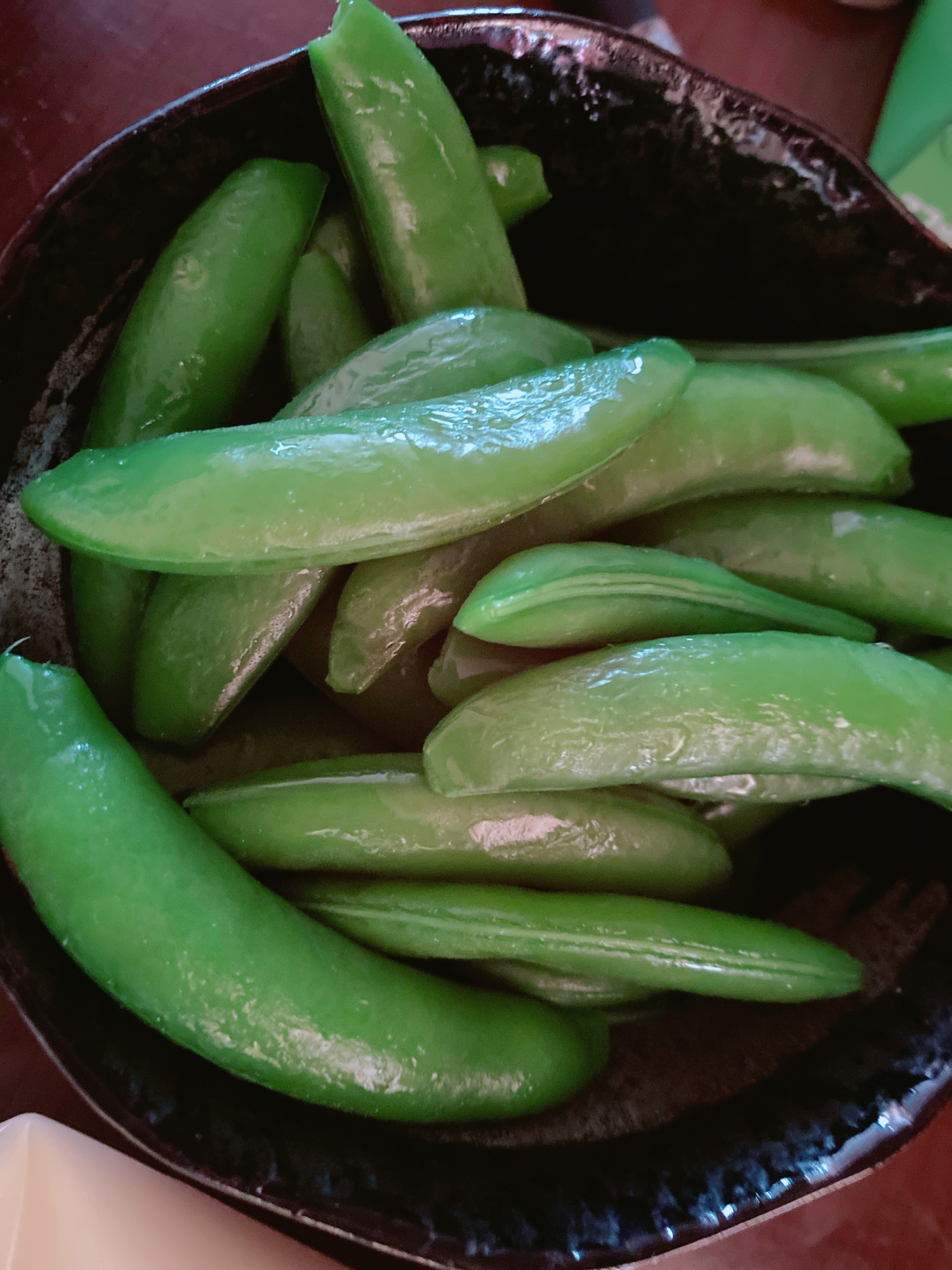 えんどう豆の塩茹で