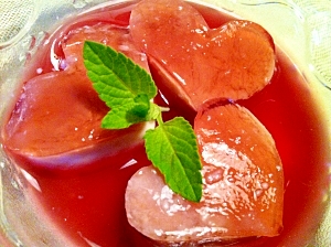 薔薇のハーブティーで二層仕立てのゼリー ムース レシピ 作り方 By 嵯峨 恭也 楽天レシピ