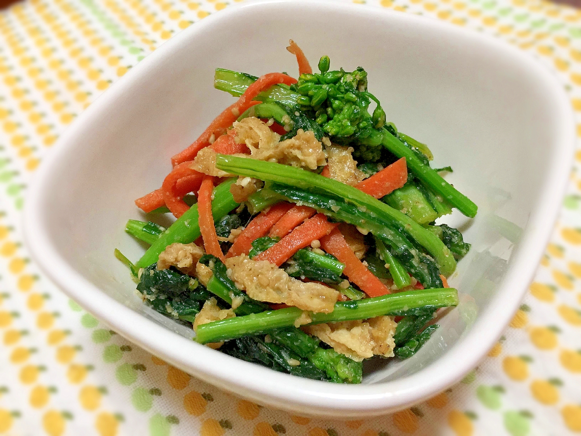 春が来た 菜の花の胡麻和え レシピ 作り方 By にゃんころもち子 楽天レシピ 春が来た 菜の花の胡麻和え レシピ 作り方 By にゃんころもち子 楽天レシピ