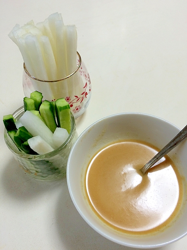 ◎手作り酢みそで野菜ディップ