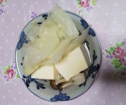 昆布だしde湯豆腐