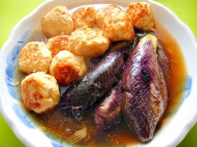 茄子と鶏つくねの煮物 レシピ・作り方 by mint✩（返レポお休み中