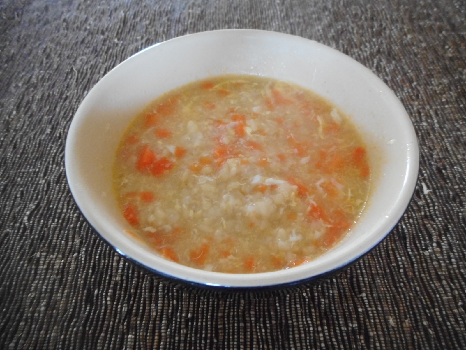 ニンジンと生姜の玄米雑炊