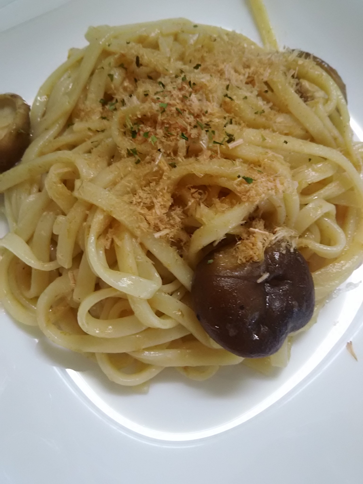 しいたけと鰹節の焼うどん(^^)