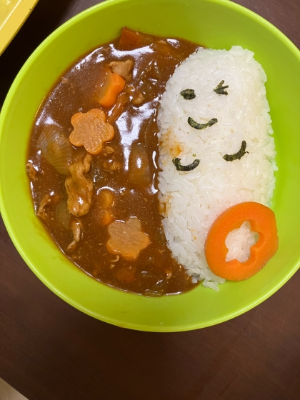 【お手伝いレシピ】ハロウィンカレー♪