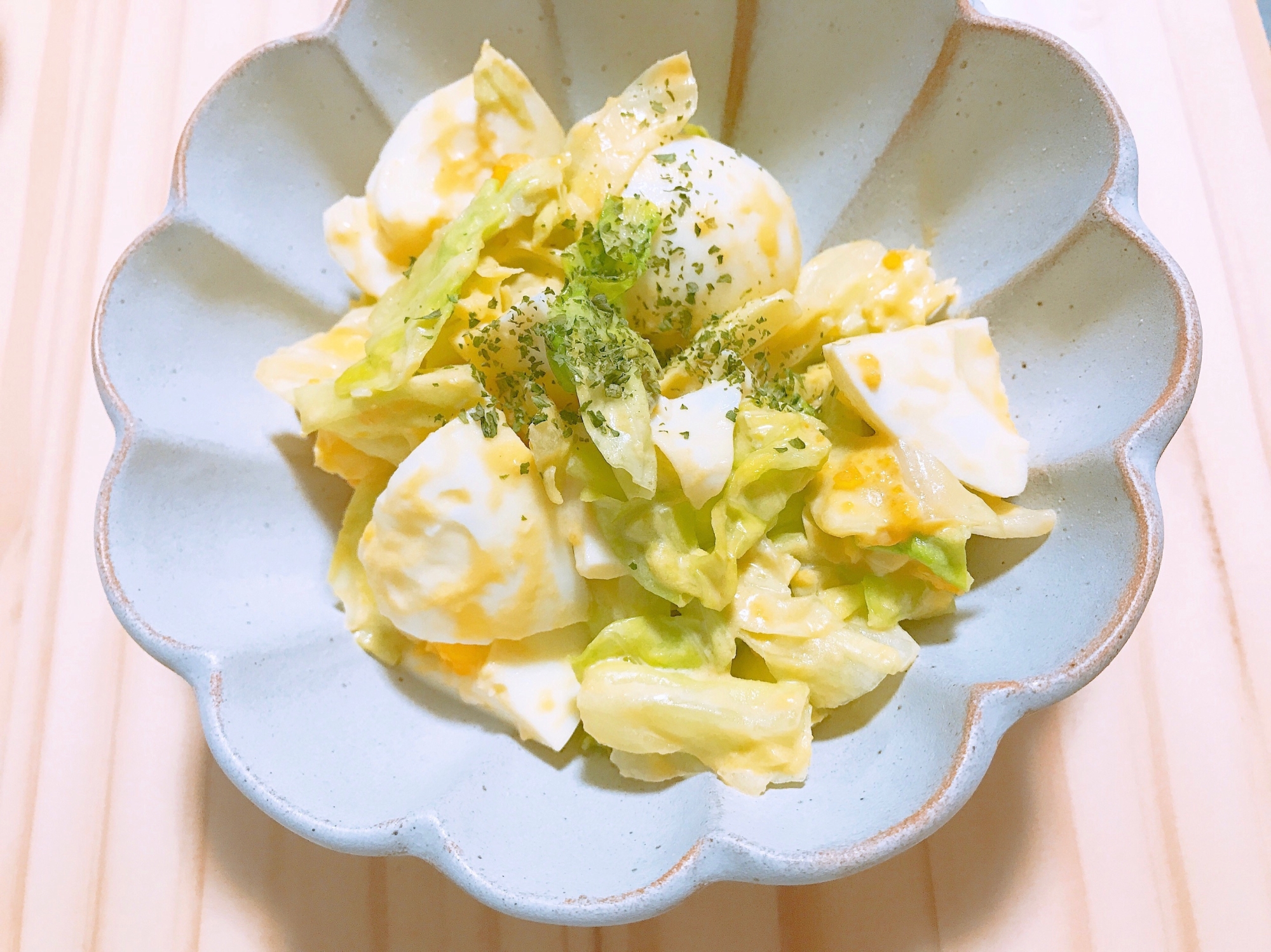 キャベツと卵のデリ風サラダ レシピ 作り方 By みのりん86 楽天レシピ