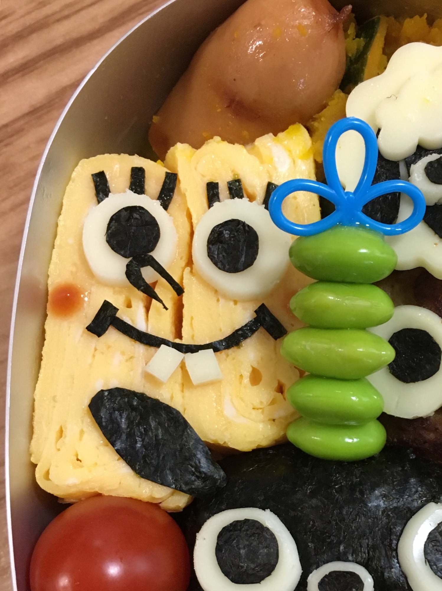 玉子焼きで☆スポンジボブ☆！！キャラ弁