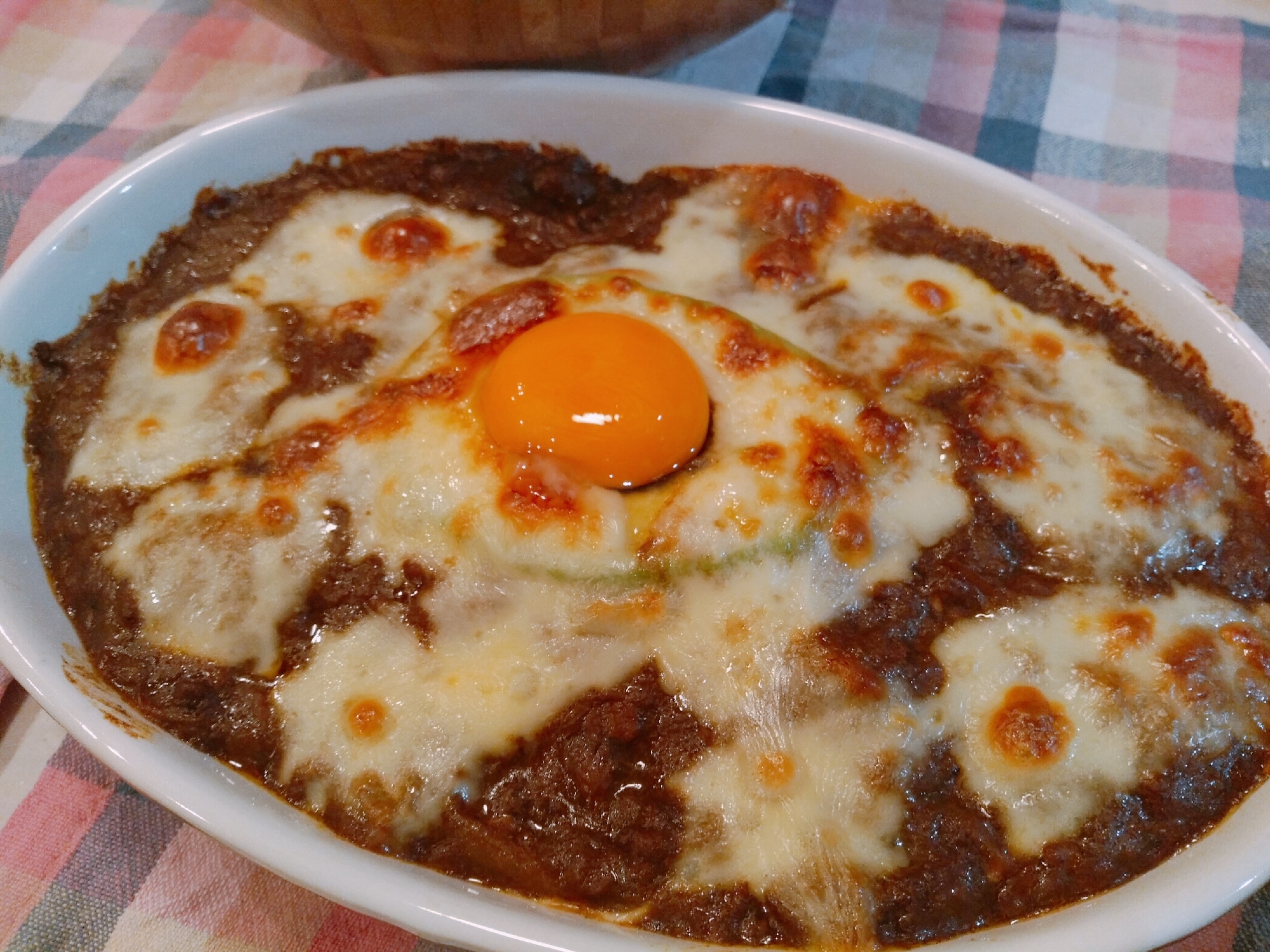 キーマカレーリメイク！アボカド焼きカレードリア☆