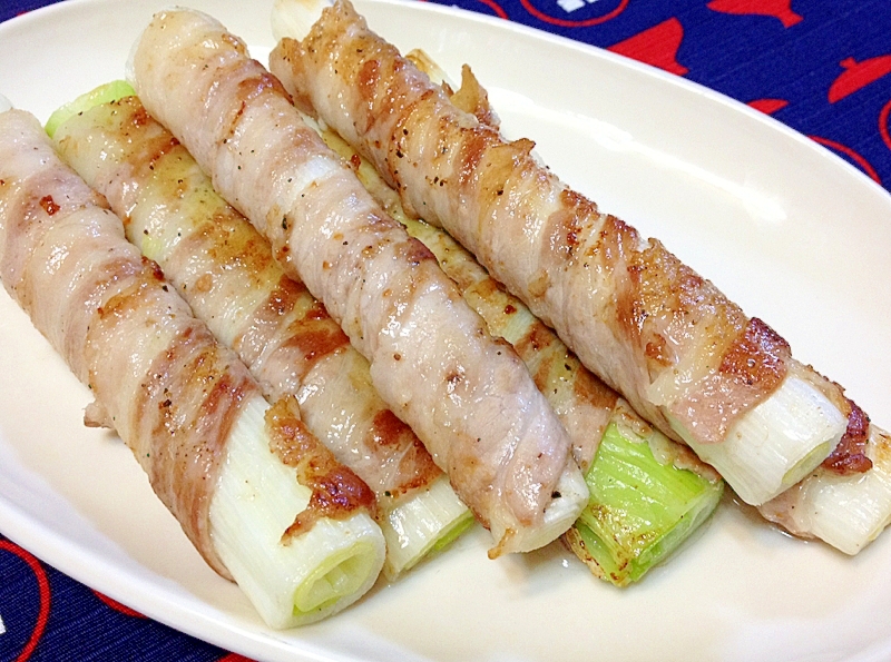 白ねぎ 豚バラ巻き レシピ 作り方 By 栗皮茶 楽天レシピ